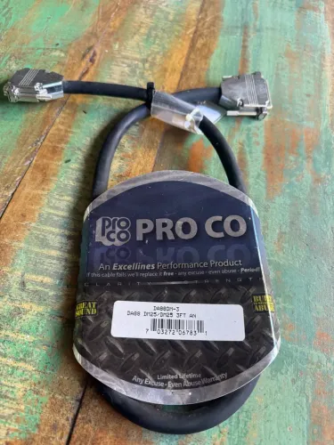 Cabo Profissional Pro Co Excellines DB25 para DB25 (3 Pés / Aprox. 90cm)