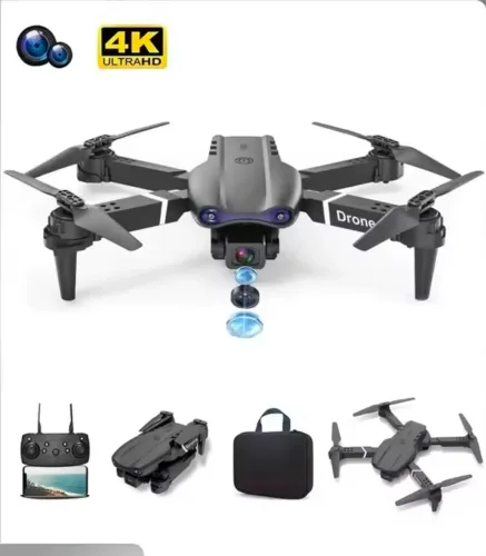 Drone quadcopter E99 pro K8 dobrável com câmera HD