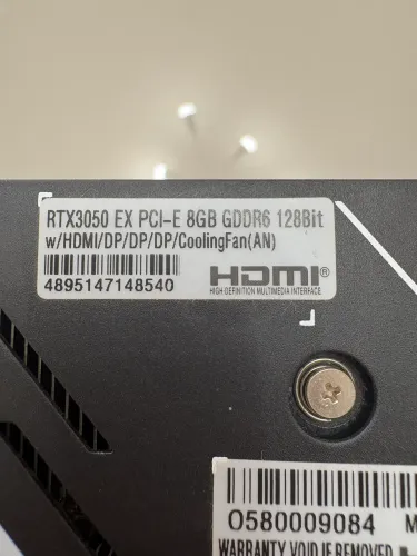 RTX 3050 8GB NVIDIA GDDR6 - Excelente Estado