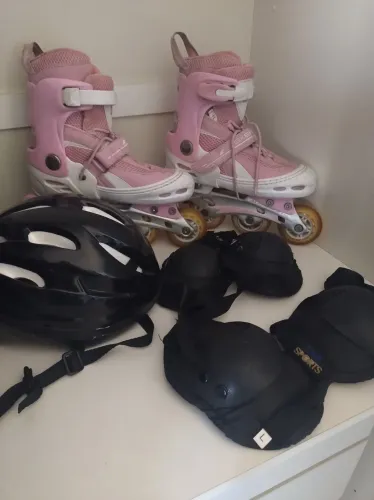 Patins Oxer Rosa Ajustável