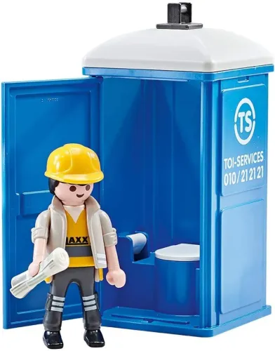 Playmobil Banheiro Químico com Figura e Acessórios