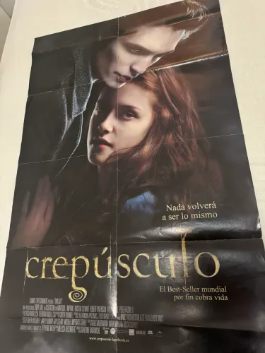Pôster gigante raridade para fãs de Crepúsculo + bônus de pôster do Max Iglesias no verso