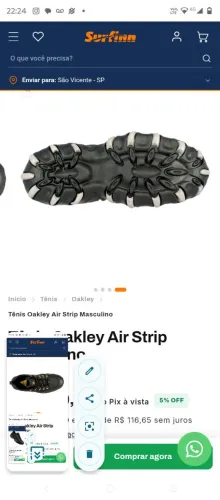 Tênis Oakley air Spirit Gold zero na caixa 44