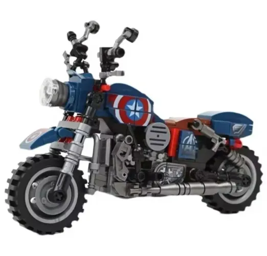 Motocicleta Moto Capitão América 250 peças de montar