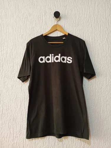 camiseta adidas preta masculina tam m