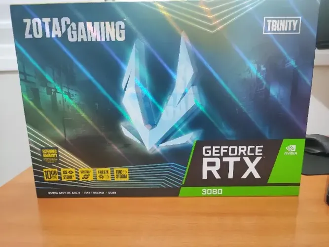 RTX 3080 10GB Zotac Trinity NOVA Lacrada - Completa na Caixa