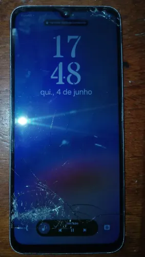 A05s com tela trincada( touch funciona normalmente)