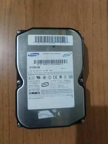 HD disco rígido de Playstation 2, Samsung/SpinPoint SP0802N 80GB com 20 jogos