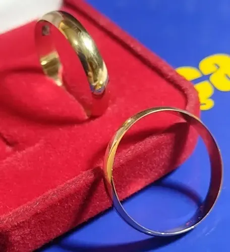 Alianças Noivado e Casamento Ouro 18 Kilates