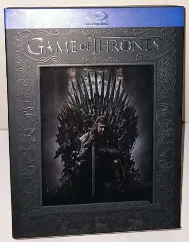 Game Of Thrones,Box Luxo,5 Blu-Rays,A Primeira Temporada Completa,Em Muito Bom Estado