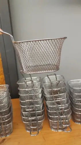 Cestinhas Aramadas de Inox para Servir Batata Frita e Porções