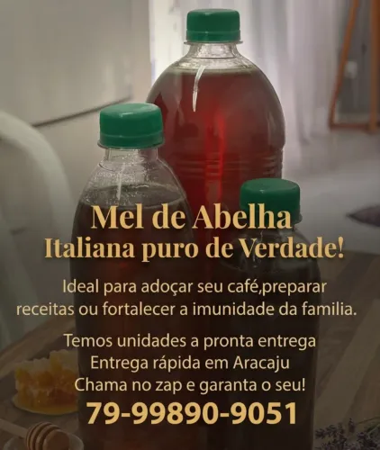 Mel de Abelha ITALIANA 100% Verdadeiro