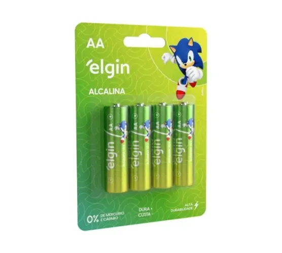 Pilha alcalina elgin