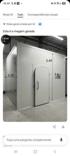 Câmara Fria Industrial Sob Medida (2,30m x 2,40m) - usada primeiro dono