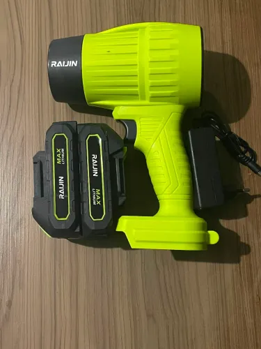 Soprador Turbo Sem Fio 21V RAIJIN + 2 Baterias + Carregador | Novo