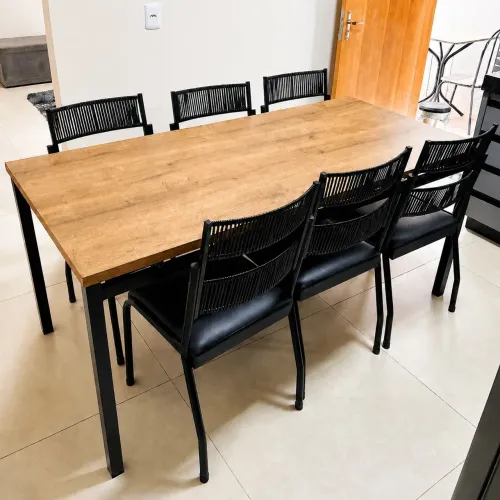 Mesa de jantar Valência 6 cadeiras