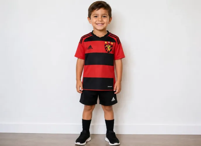 Camisa Sport Infantil 6 anos Adidas 2015 Futebol Usado
