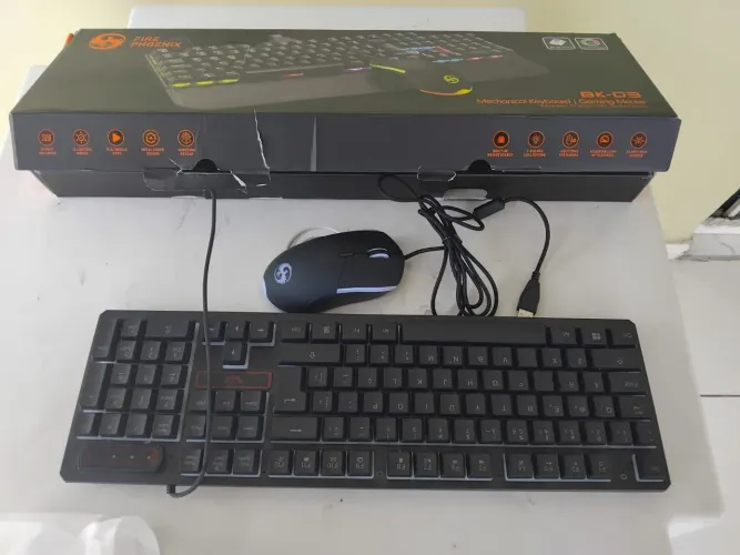 Kit teclado e mouse 