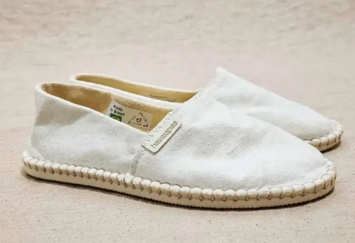 Sandalia Havaianas Alpargata bege tam 33 34