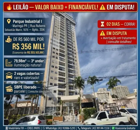 ? LEILÃO ? VALOR BAIXO + FINANCIÁVEL! ? EM DISPUTA!