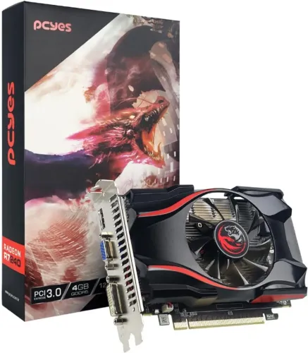 PCYES PLACA DE VIDEO AMD RADEON R7 240 4GB GDDR5