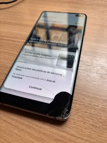 Galaxy S10+ Samsung - Tela Trincada 