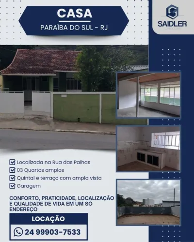 Casa na Rua das Palhas, Paraíba do Sul RJ
