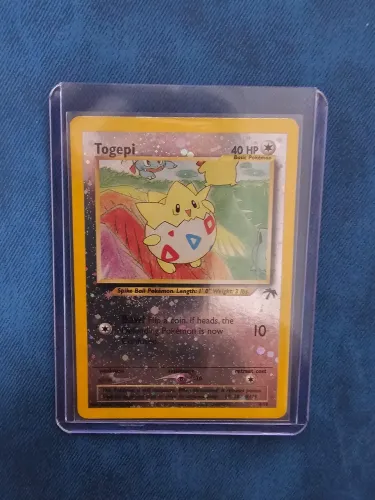 Carta Pokemon Togepi Foil Vintagi (4/18) Ingles, em perfeito estado de conservação 