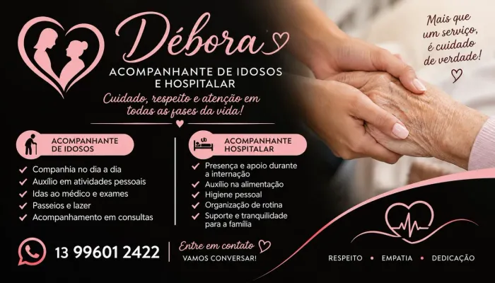 Acompanhante de idosos e hospitalar