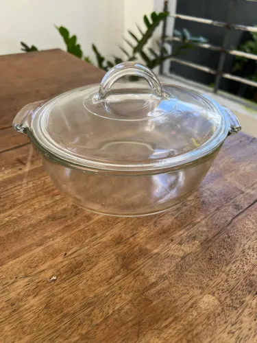 Travessa Refratária de Vidro com Tampa - Perfeita para Forno e Mesa