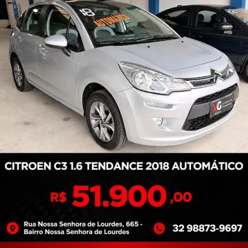Citroen C3 Tendance 1.6 VTI Flex Start 16V Aut. 2018