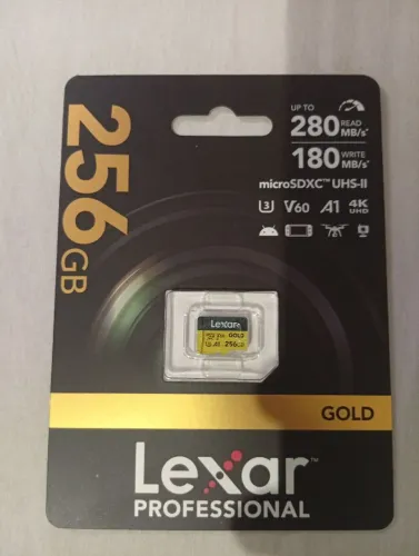 Cartão de memória Lexar 256g