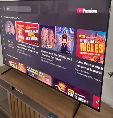 TCL 65 polegadas 4 anos de garantia tem um mês de compra Q LED  COMPRETA 