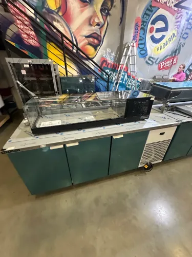 Balcão de serviço 2M 3 portas inox - refrimate 