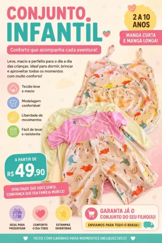 Pijama Infantil - Conforto e Qualidade para Todas as Estações ?