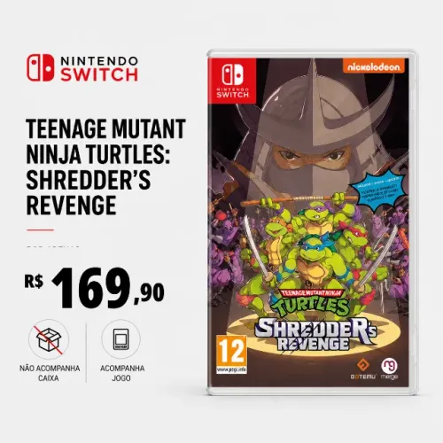 Turtle Shredder Revenge Jogo Nintendo Switch