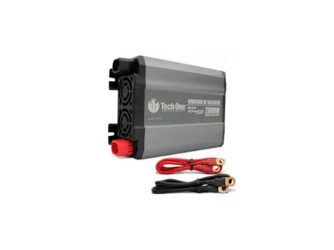 Inversor 2000w 12v Para 110v Conversor Tomada E Usb Techone