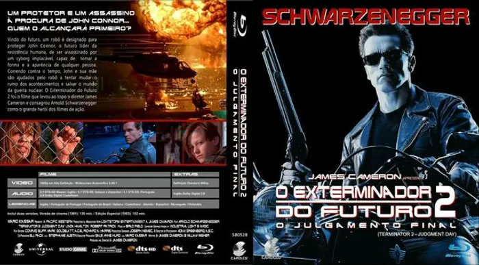 O exterminador do futuro 2 bluray americano com dublagem e legenda inserida