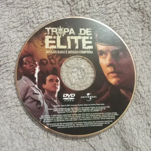 DVD filme Tropa de Elite