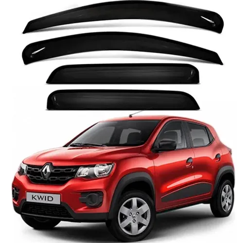 Calha De Chuva Acrílica Fumê Kwid 2017 A 2023 4 Portas