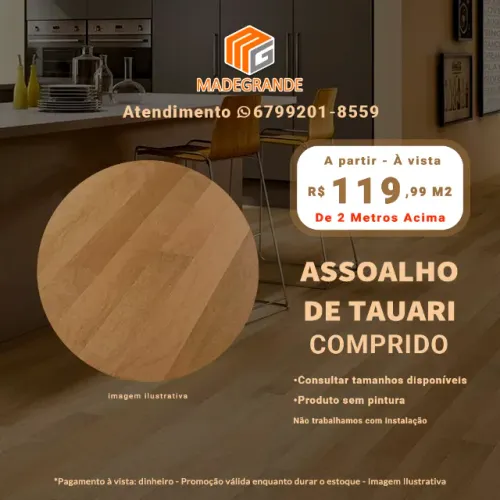 Assoalho de Madeira (novo) 