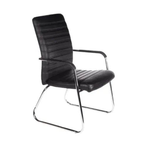 Poltrona Executiva Interlocutor ATREUS Estofada Cor Preto Conforto Ergonômico 32882