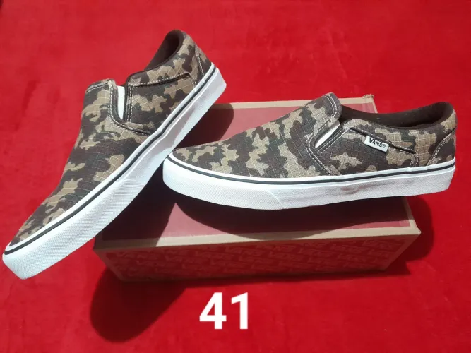Tênis Vans Slip-on Rain Camo Green Camuflado - Tamanho 41