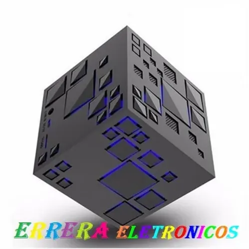 Caixa Bluetooth Q+ Cubo Magico Led multi cores, Lindo Design E Som Limpo