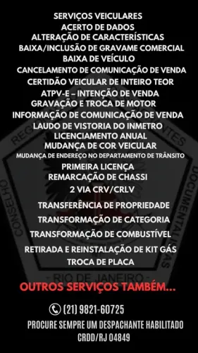 Despachante Documentalista Veicular INSS Receita Federal
