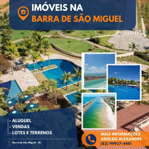 Casas na Barra de São Miguel (venda, aluguel, temporada)