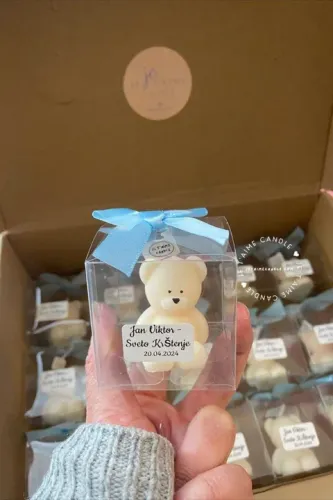Lembrancinha maternidade urso teddy