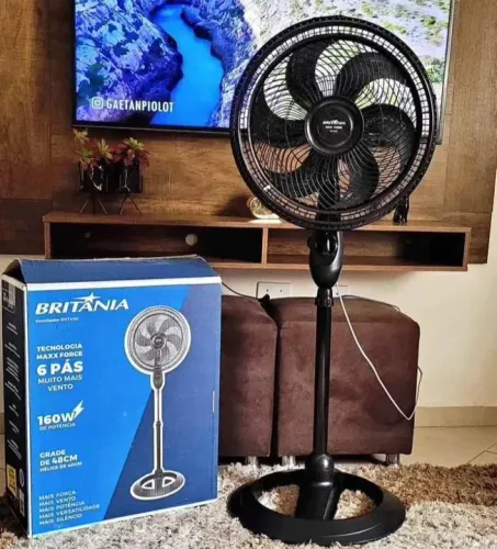 Ventilador De pe coluna Britânia promoção novo