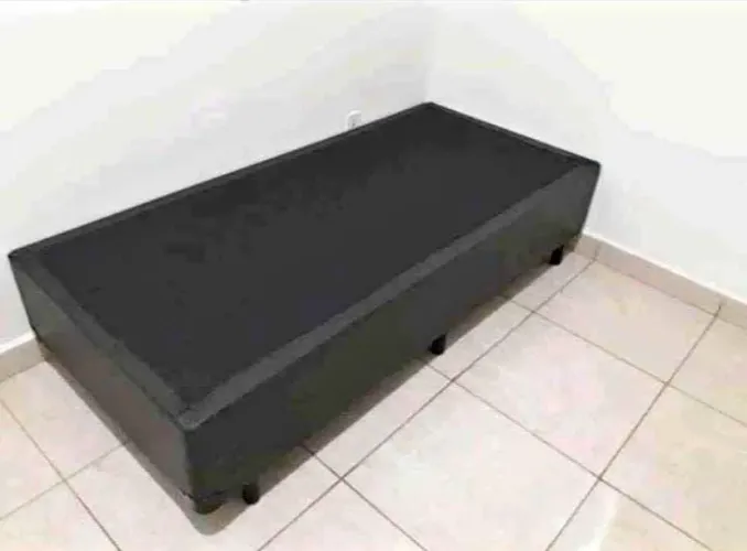 Base box solteiro simples preto - ENTREGA HOJE !!! 