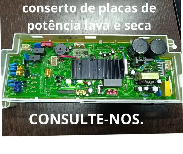 Conserto de placas de potência lava e seca